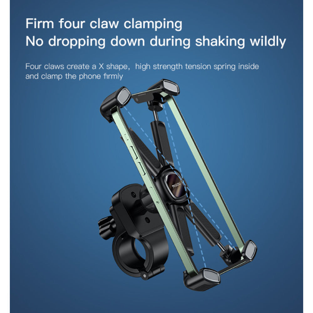 Yesido - Bike Holder (C191) - for Bicycle/Motocycle, Multi-Angle Adjustment, 4.5-6.8" - Black
