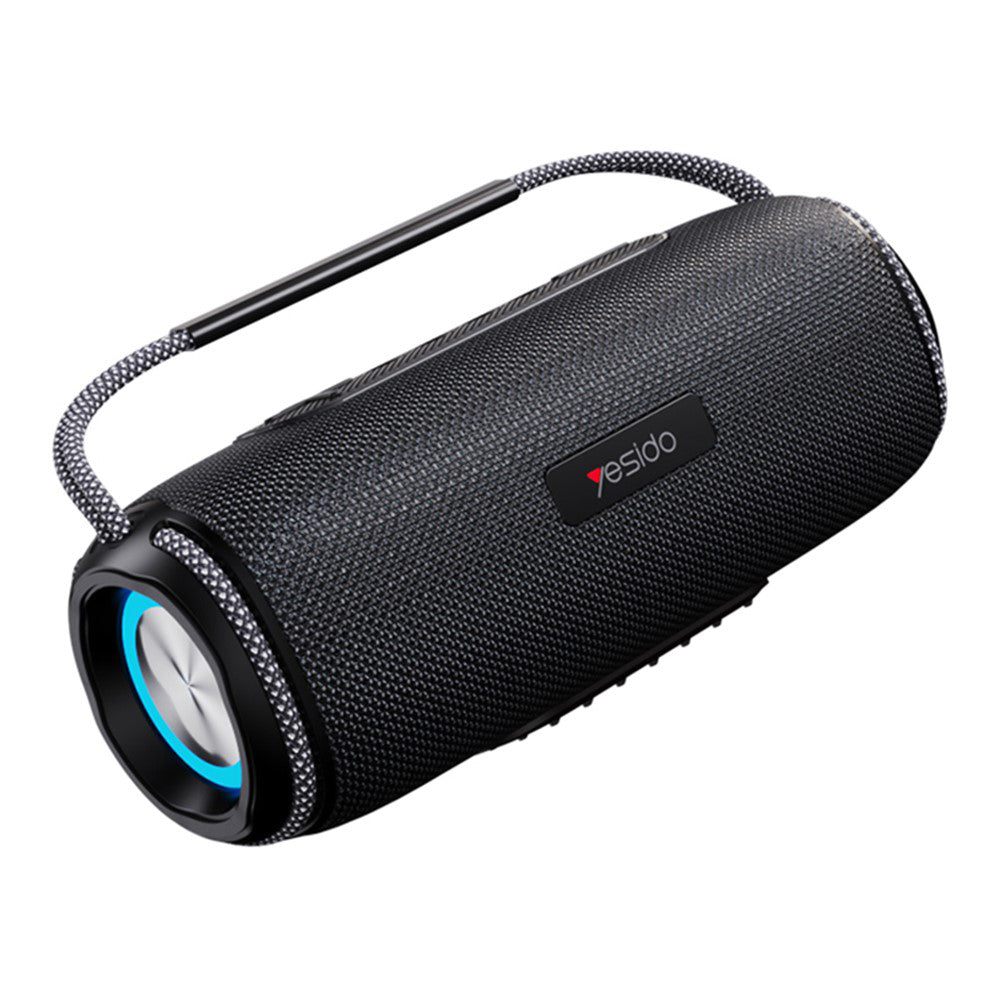 Yesido - Wireless Speaker (YSW11) - Bluetooth 5.0, RGB Lights, IPX6, Dual Speaker, TF, USB, AUX, 2600mAh, 40W - Black