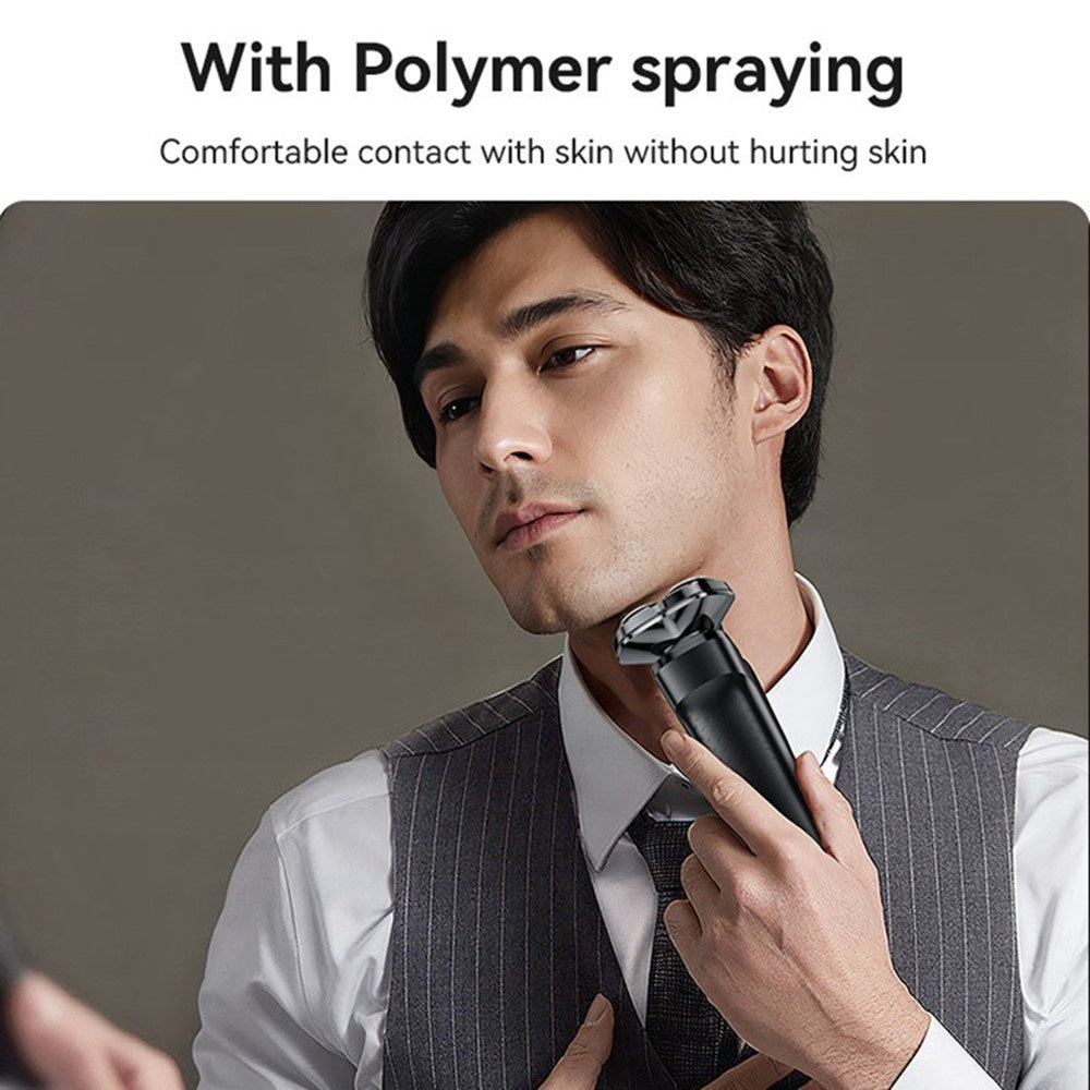 Yesido - Electric Shaver Razor (MG05) - with 3 Floating Cutter Heads, LED Power Display, USB, 9500RPM, 600mAh - Black