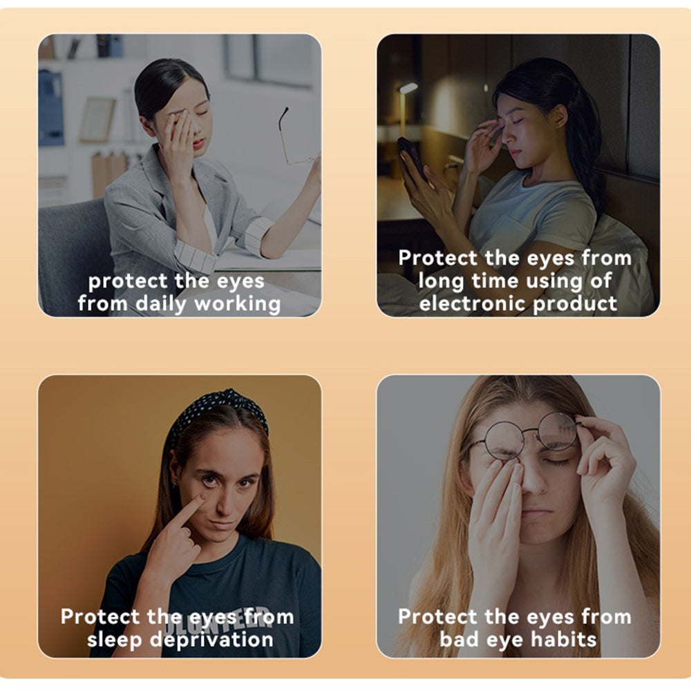 Yesido - Eye Massager (MG03) - with Sleep Music, Intelligent Heat Compress, 3 Eye Protection Modes - White