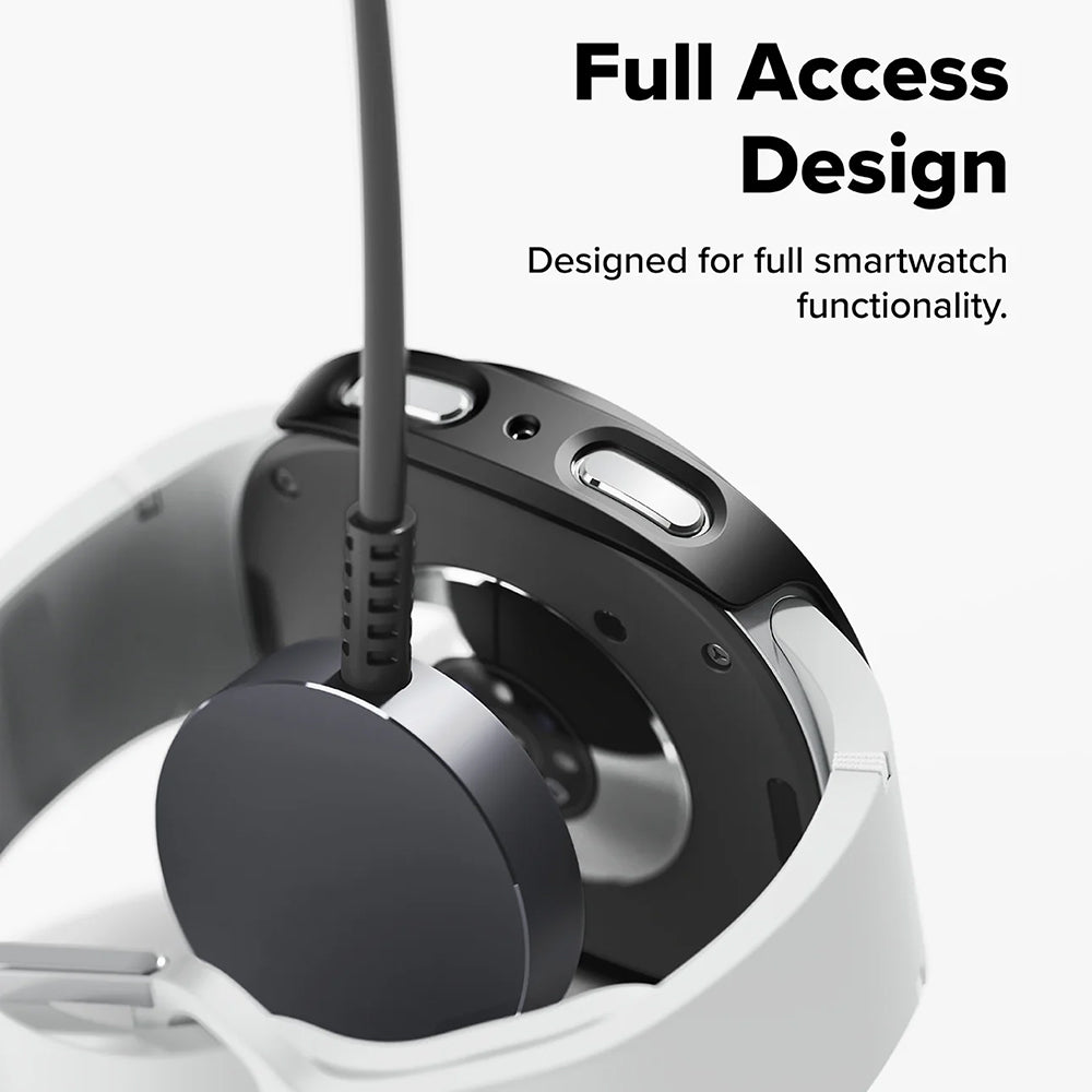 Ringke - (2 pack) Slim Case - Galaxy Watch8 44mm - Clear / Matte Black