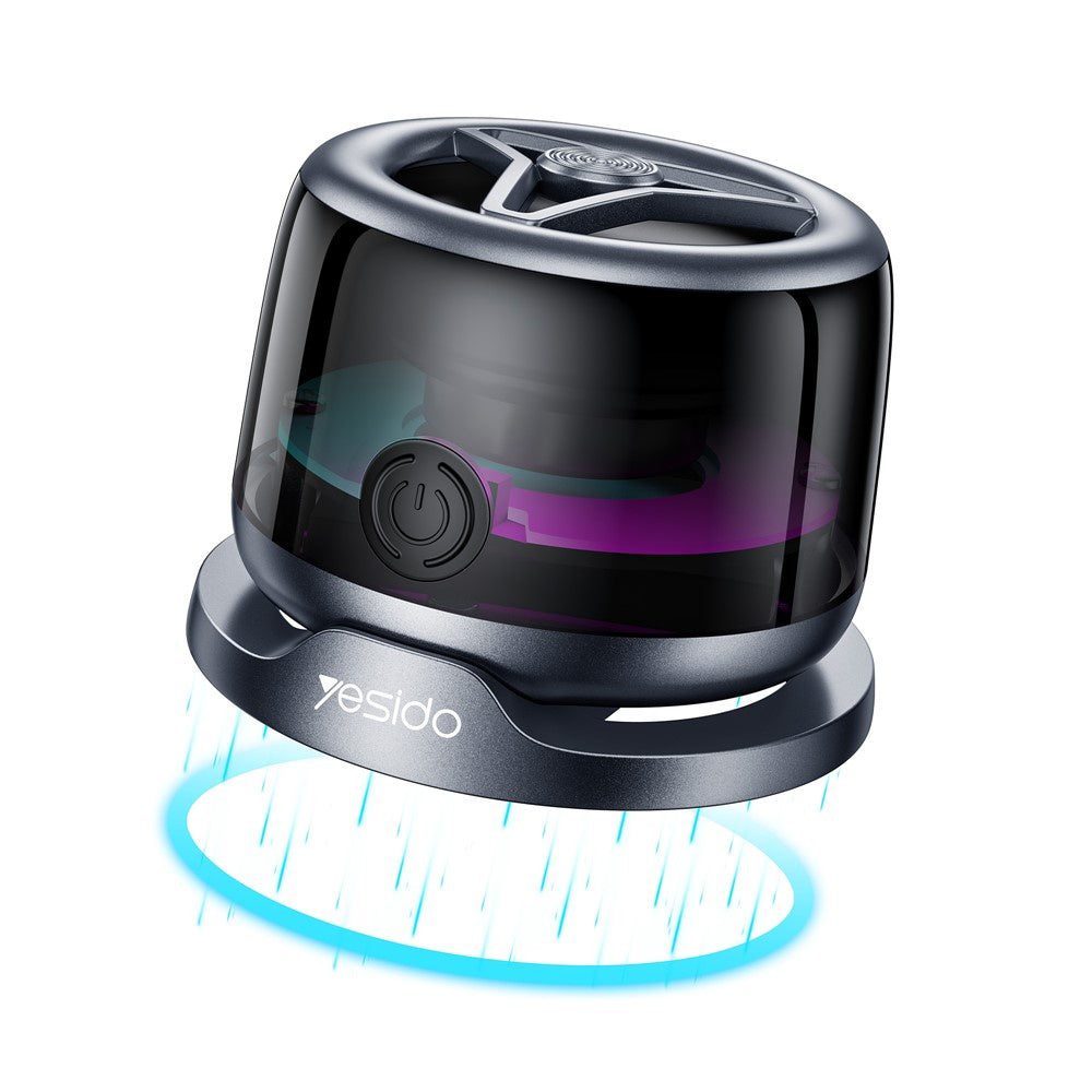 Yesido - Mini Magnetic Wireless Speaker (YSW32) - RGB Lighting Effect, 400mAh, 3W, Bluetooth 5.3 - Black