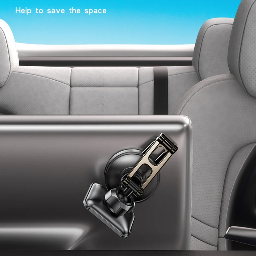 Yesido - Car Holder (C264) - Magnetic, for Dashboard/Windshield, 360°, Folding Clamp Arm, Zinc Alloy - Black