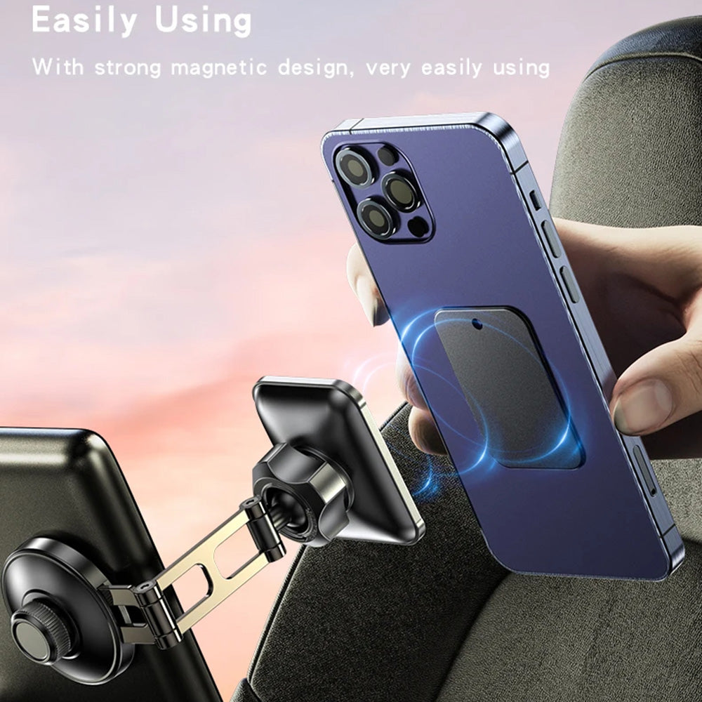 Yesido - Car Holder (C264) - Magnetic, for Dashboard/Windshield, 360°, Folding Clamp Arm, Zinc Alloy - Black