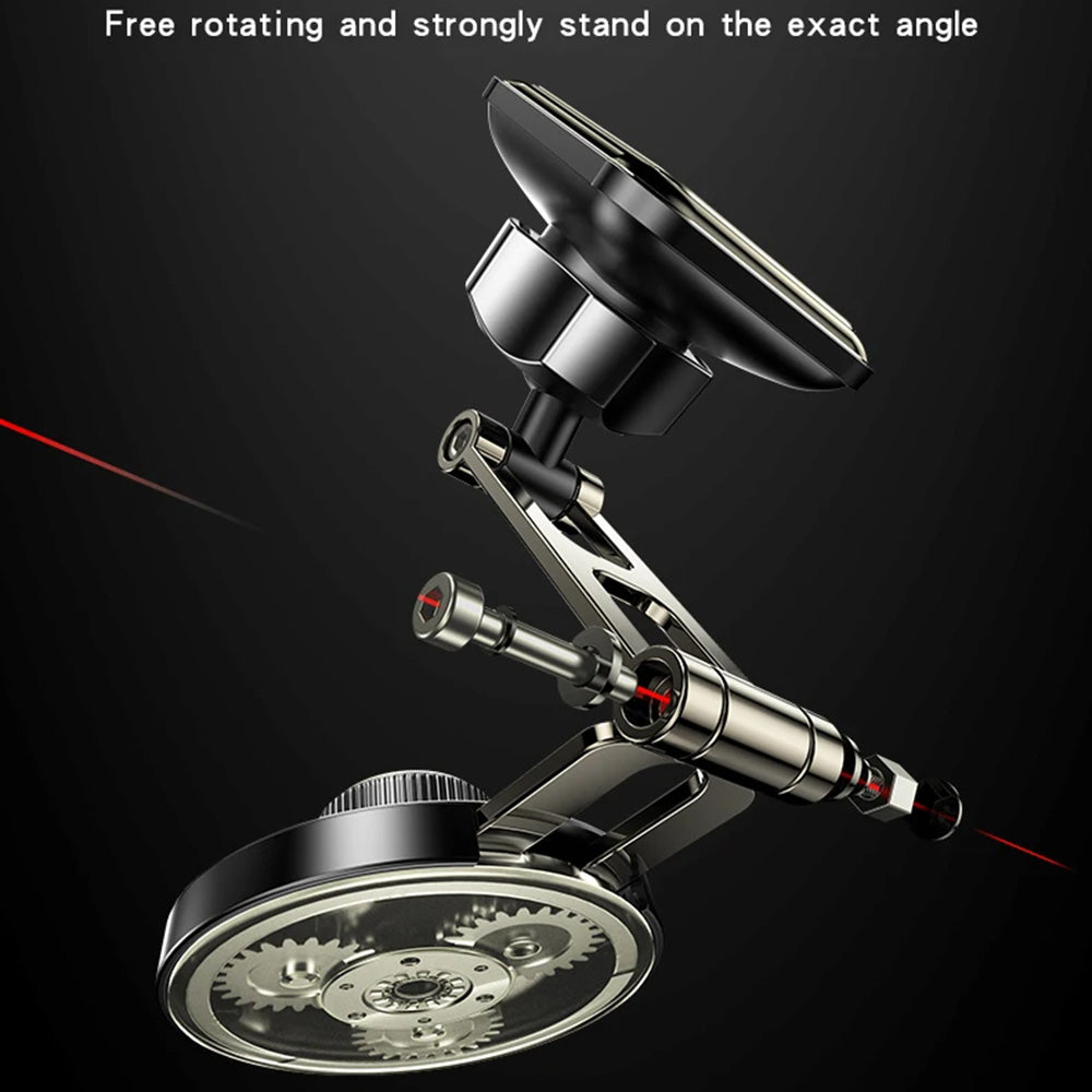 Yesido - Car Holder (C264) - Magnetic, for Dashboard/Windshield, 360°, Folding Clamp Arm, Zinc Alloy - Black