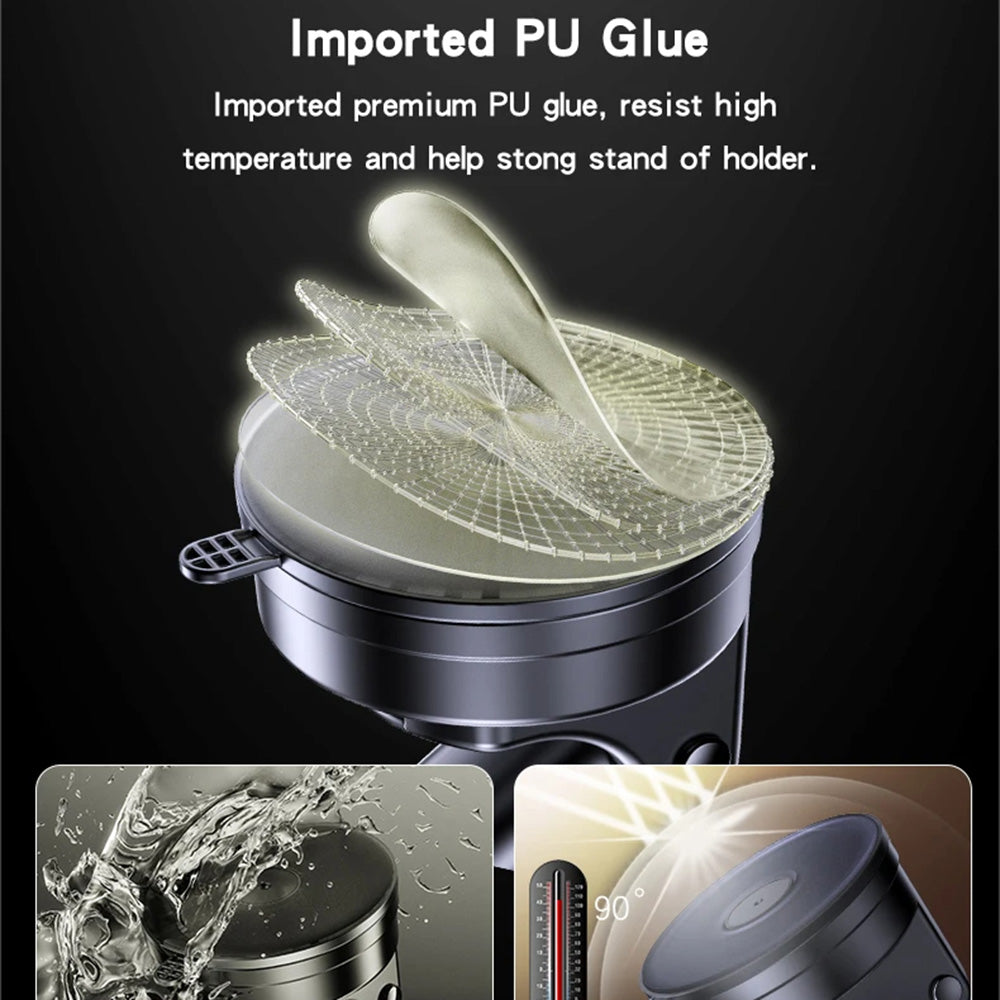 Yesido - Car Holder (C263) - Magnetic, for Dashboard/Windshield, 360°, Telescopic Clamp Arm, Universal - Black