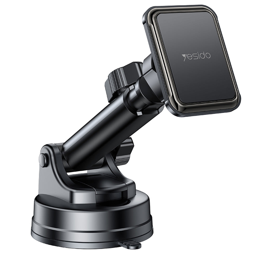 Yesido - Car Holder (C263) - Magnetic, for Dashboard/Windshield, 360Â°, Telescopic Clamp Arm, Universal - Black