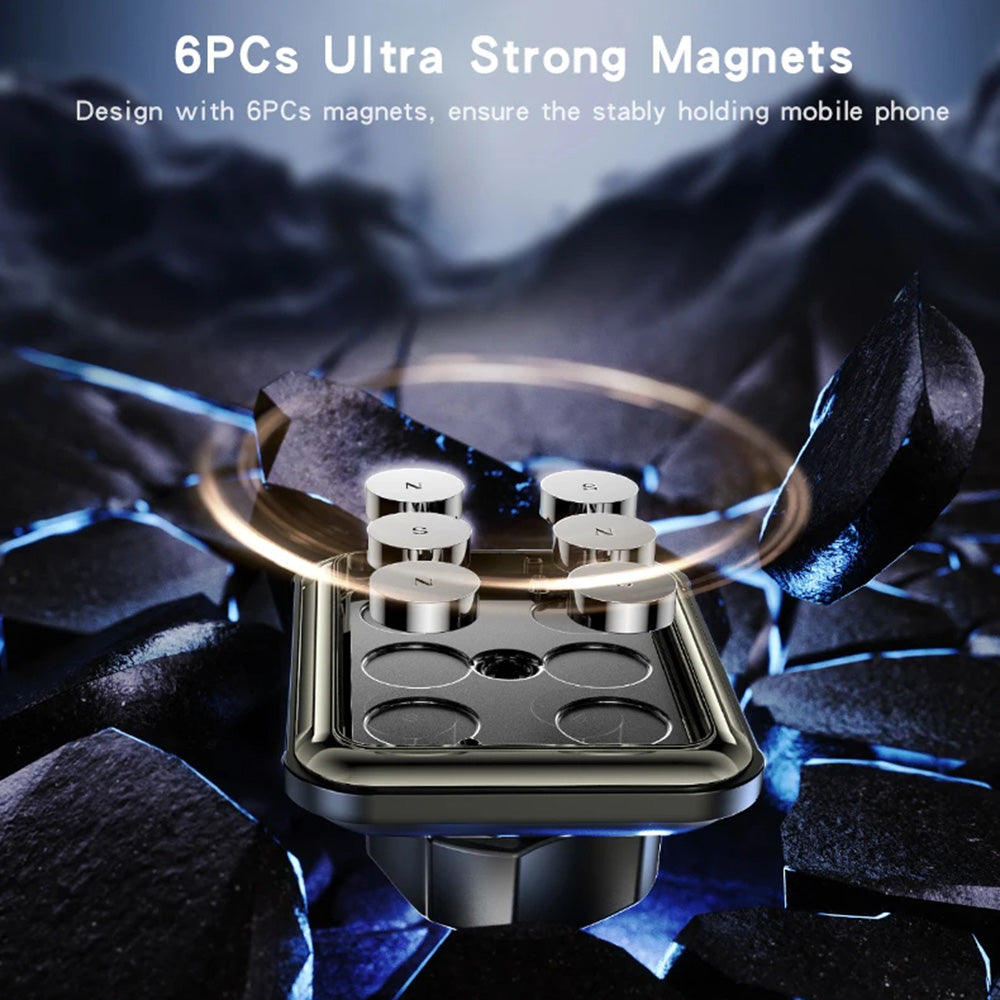 Yesido - Car Holder (C246) - Magnetic, for Air Vent, Upgraded Clip, Free Rotating Angle - Black