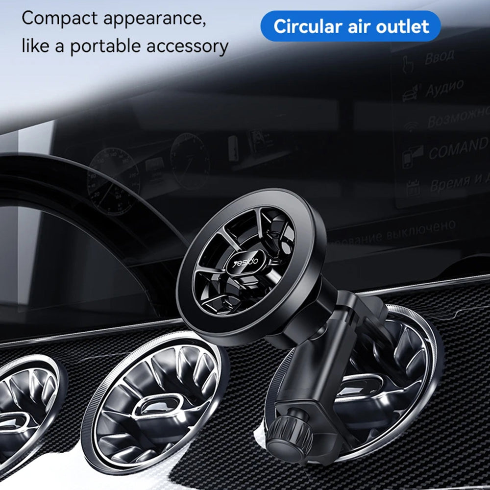 Yesido - Car Holder (C221) - Magnetic, for Mercedes Air Vent, 720°, Luxury Design, High Toughness - Black