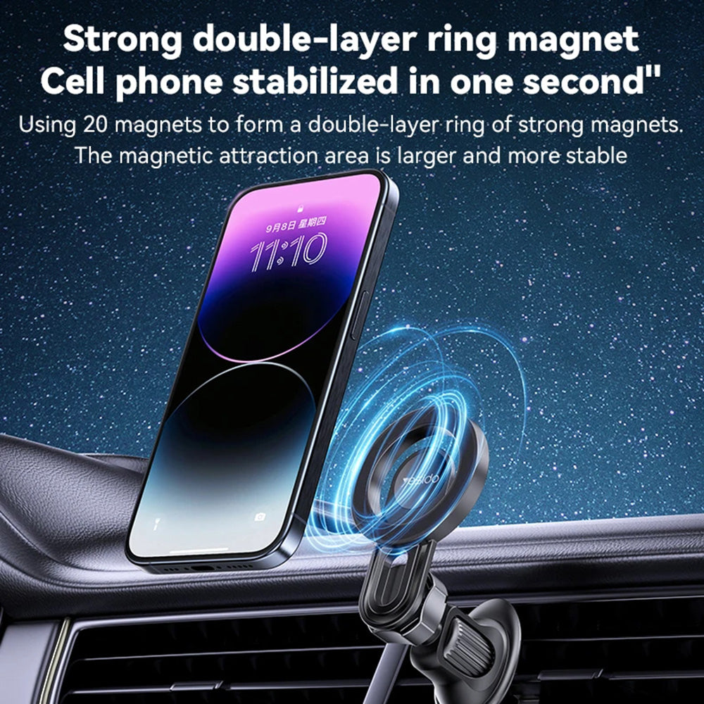 Yesido - Car Holder MagPro (C209) - Magnetic, for Air Vent, Strong Anti-drop, Universal - Black