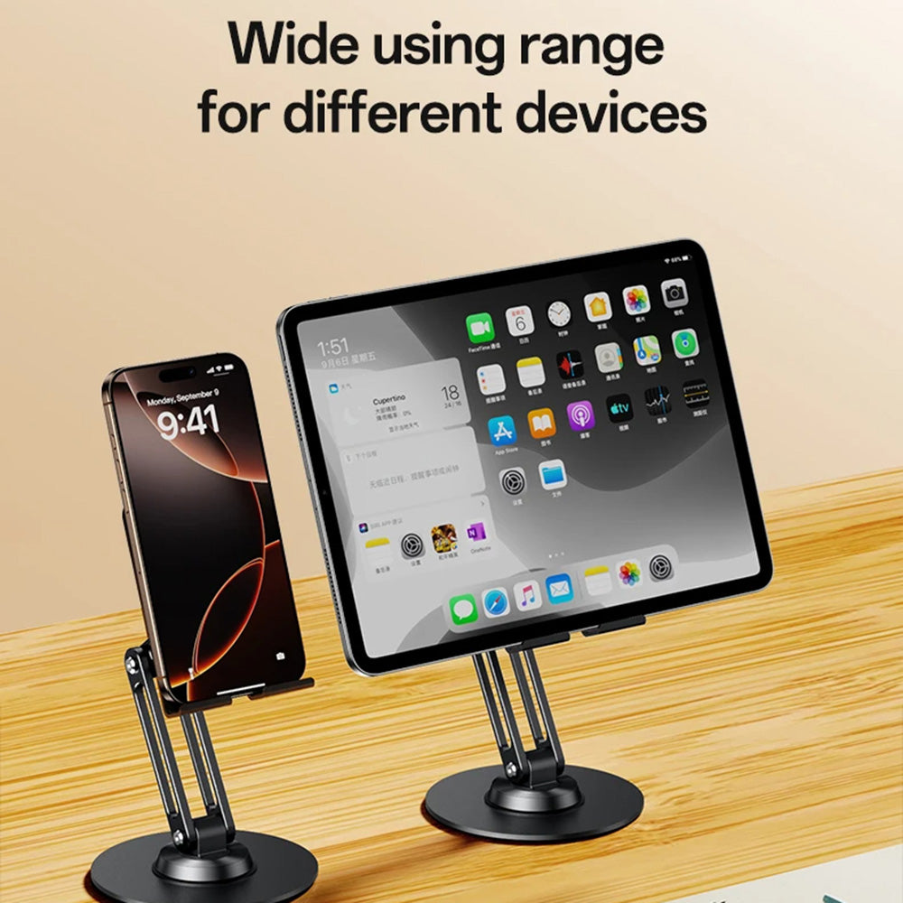 Yesido - Desk Holder (C300) - for Phone, Tablet, Adjustable, Aluminum, 4.7 - 7.2" - Silver