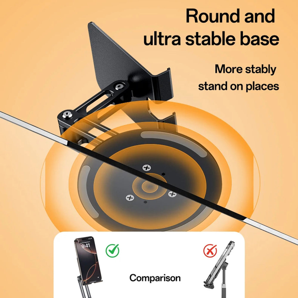 Yesido - Desk Holder (C300) - for Phone, Tablet, Adjustable, Aluminum, 4.7 - 7.2" - Silver