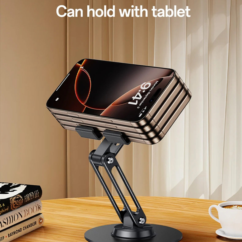 Yesido - Desk Holder (C300) - for Phone, Tablet, Adjustable, Aluminum, 4.7 - 7.2" - Silver