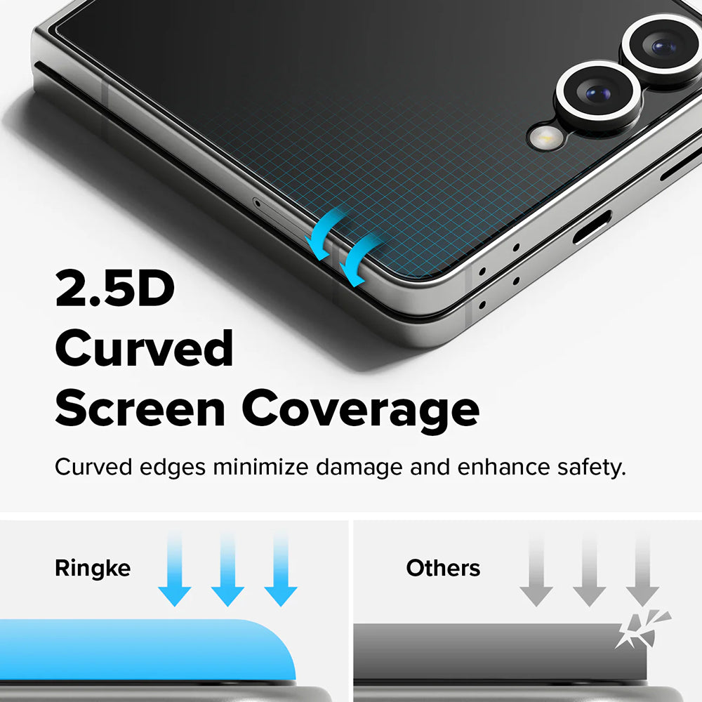 Ringke - Cover Display Easy Slide Tempered Glass Pro (2 pack) - Galaxy Z Flip7 - Clear