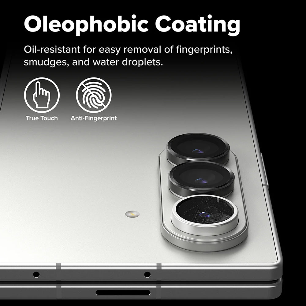 Ringke - Camera Lens Frame Glass (2 pack) - Galaxy Z Fold7 - Black