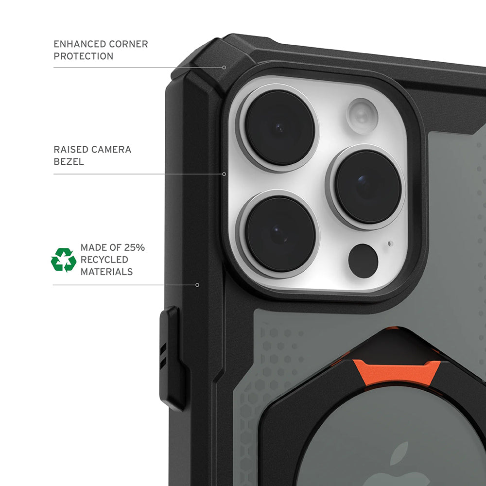 UAG - Plasma XTE MagSafe - iPhone 17 Pro Max - Black / Orange