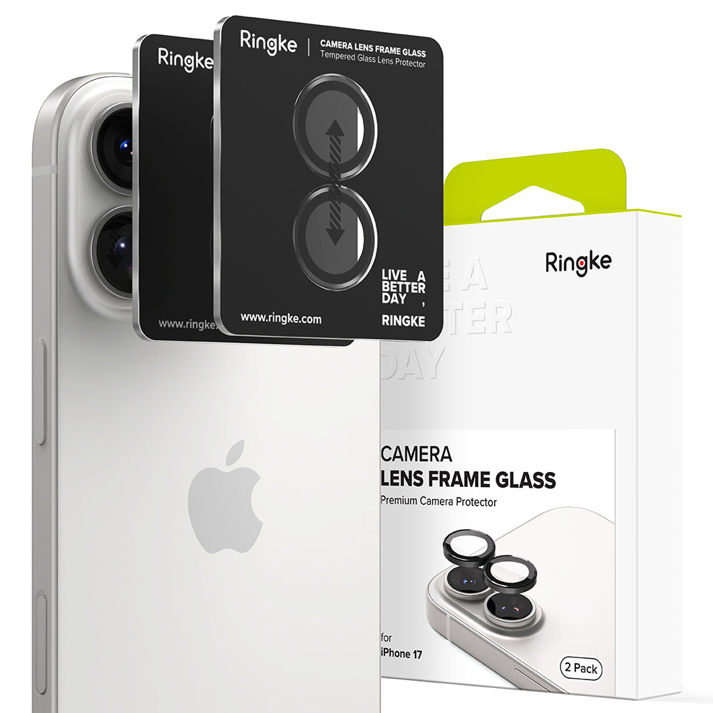 Ringke - Camera Lens Frame Glass - iPhone 17 - Black