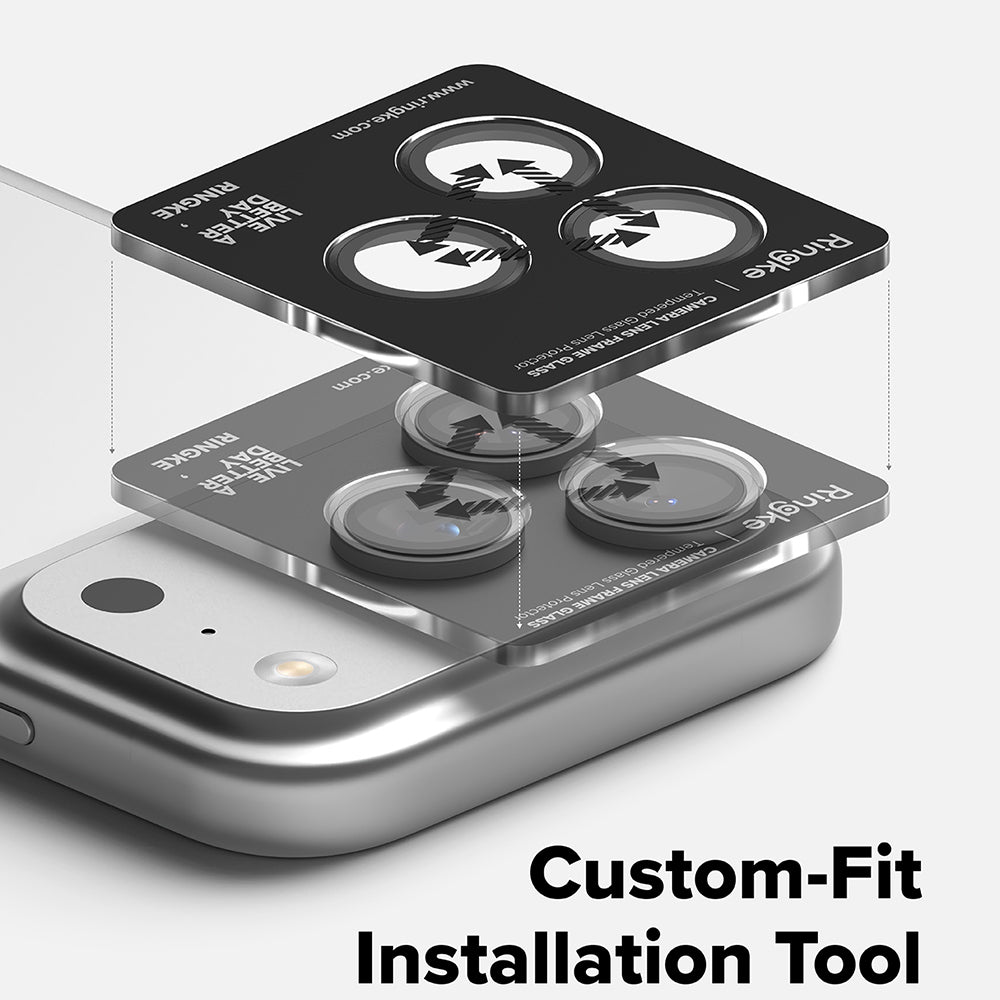 Ringke - Camera Lens Frame Glass - iPhone 17 Pro / iPhone 17 Pro Max - Black