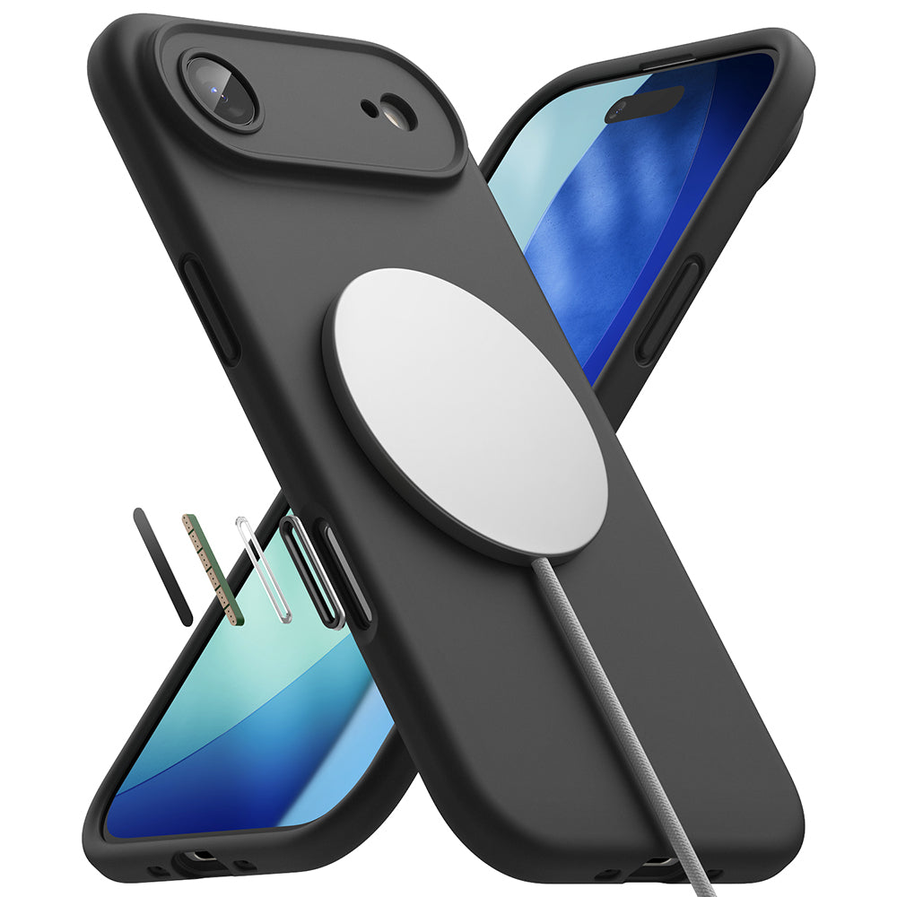 Ringke - Silicone Magnetic MagSafe - iPhone 17 Air - Black