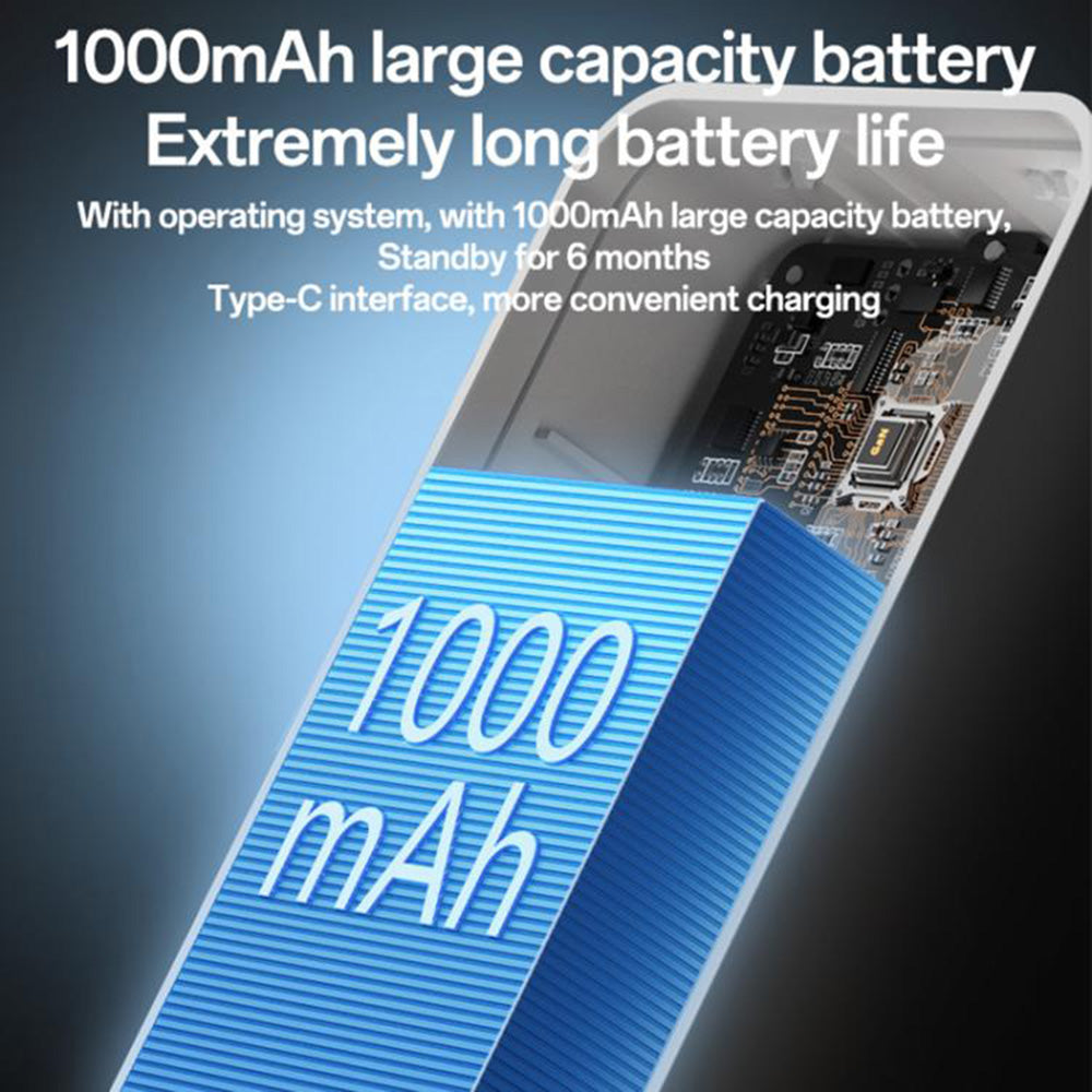 Yesido - Wireless Video Intercom Doorbell (KM27) - 2.4G, 2K HD 1080*720px, 1000mAh, 4.3" TFT Screen, UK Plug - White