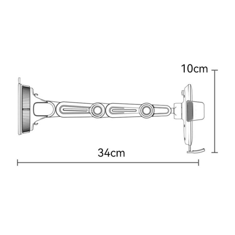 Yesido - Car Holder (C275) - for Dashboard, 1260-Degree All-Round Adjustment Design, 4.7-7.2" Phone - Black