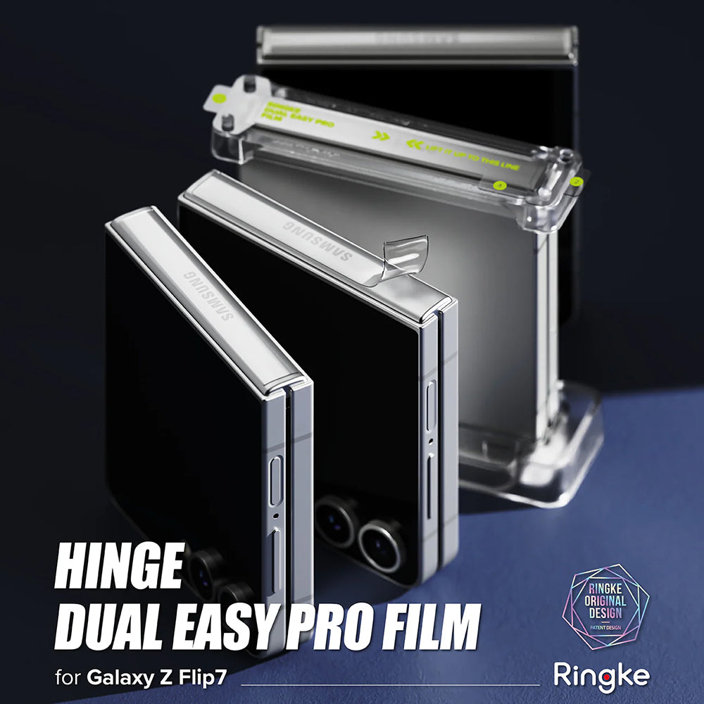 Ringke - Hinge Dual Easy Pro Film (2 pack) - Galaxy Z Flip7 - Clear