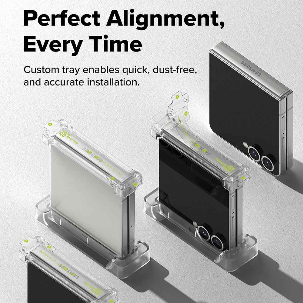 Ringke - Hinge Dual Easy Pro Film (2 pack) - Galaxy Z Flip7 - Clear