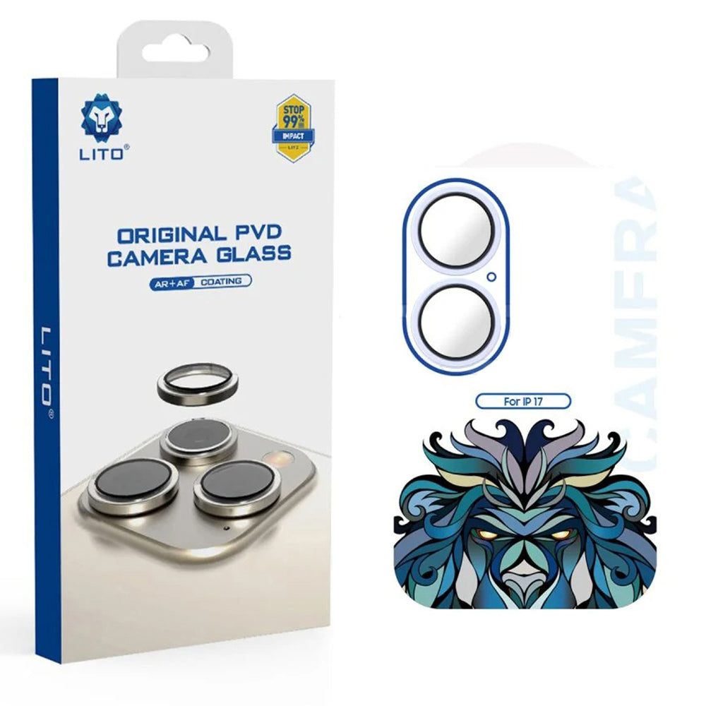 Lito - Titanium AR Camera Glass - iPhone 17 - Light Blue