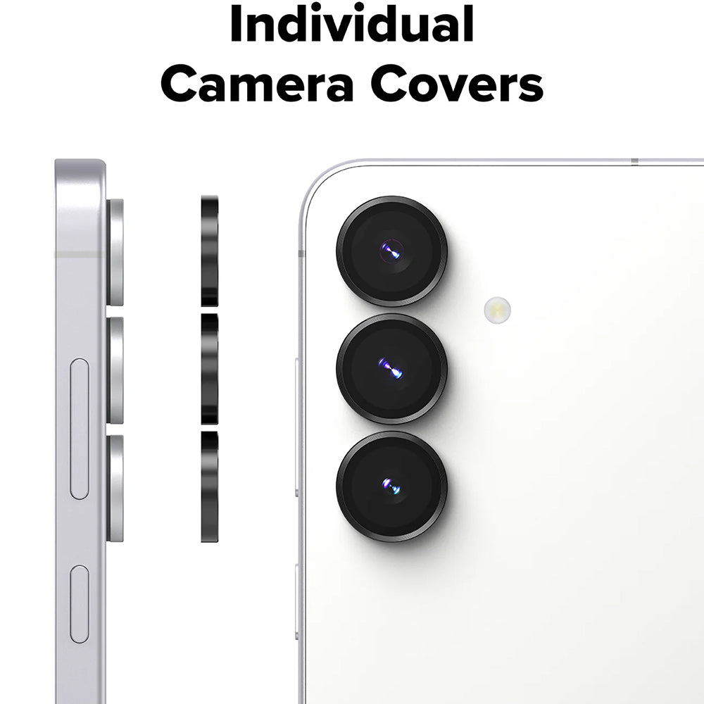 Ringke - Camera Lens Frame Glass (2 pack) - Galaxy S25 FE - Black