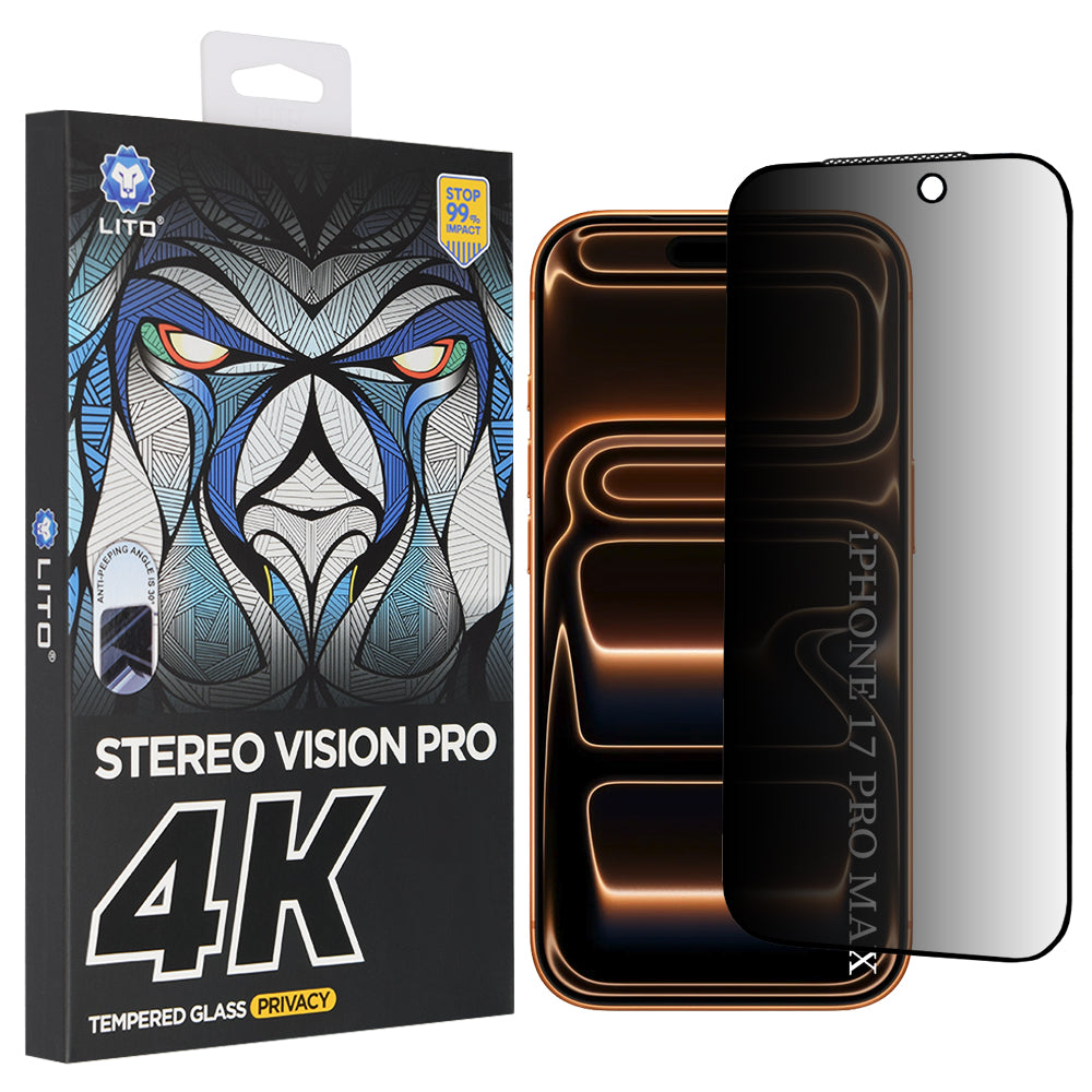 Lito - D+ Max 4K Privacy - iPhone 17 Pro Max - Black