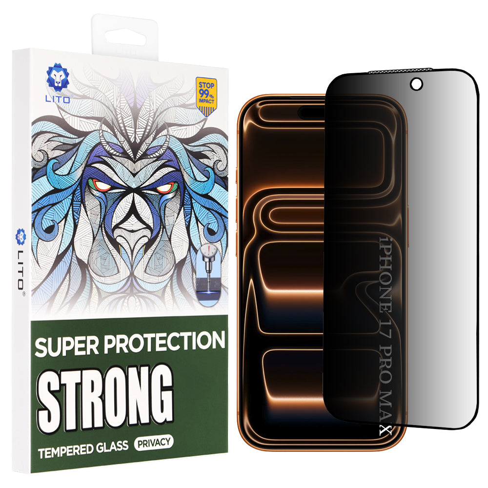 Lito - D+ Max Strong Privacy - iPhone 17 Pro Max - Black