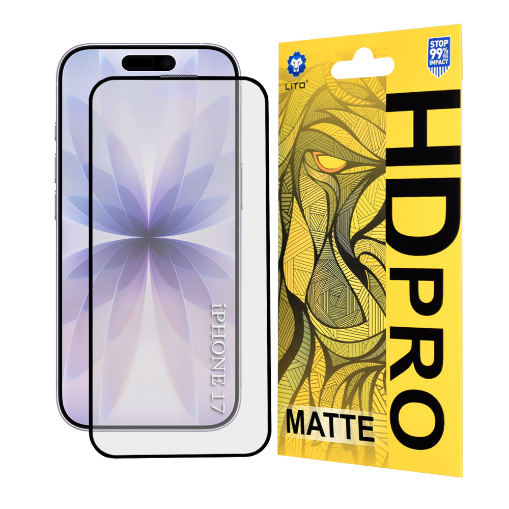 Lito - HD Pro Matte - iPhone 17 / iPhone 16 Pro - Black