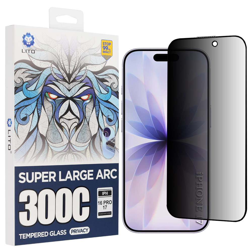 Lito - D+ Max Privacy 300C - iPhone 17 / iPhone 16 Pro - Black