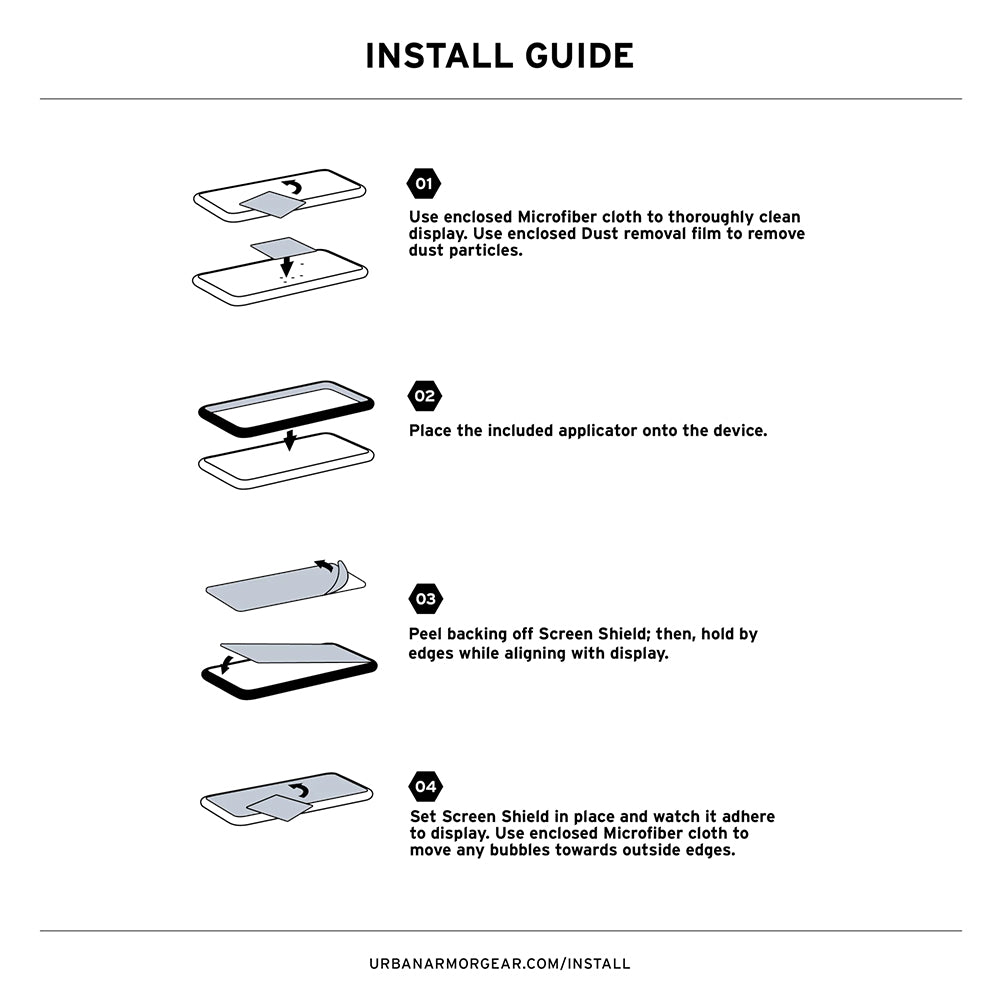 UAG - Glass Shield - iPhone 17 Pro - Clear