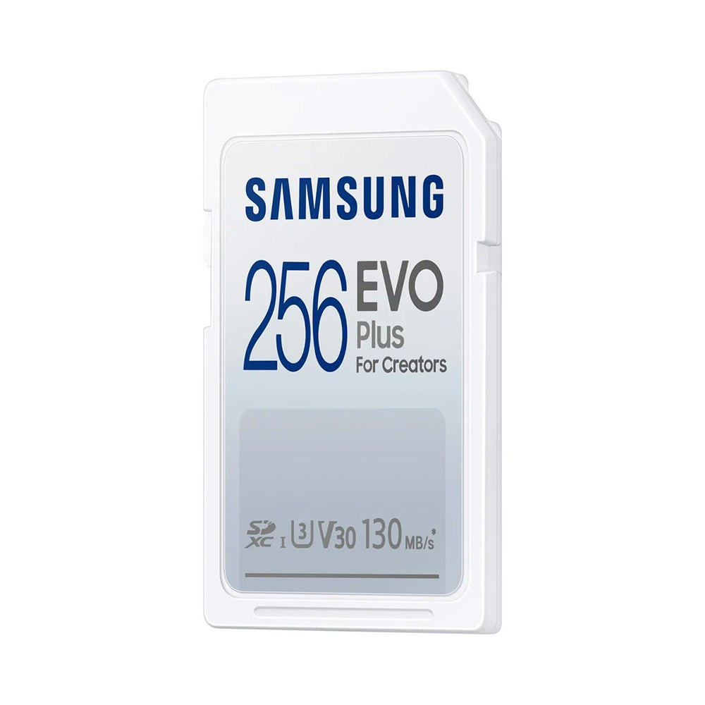 - Memory Card EVO Plus (MB-SC256K/EU) - SDXC, 256GB, UHS-I, U3, V30, A2, 130MB/s - White