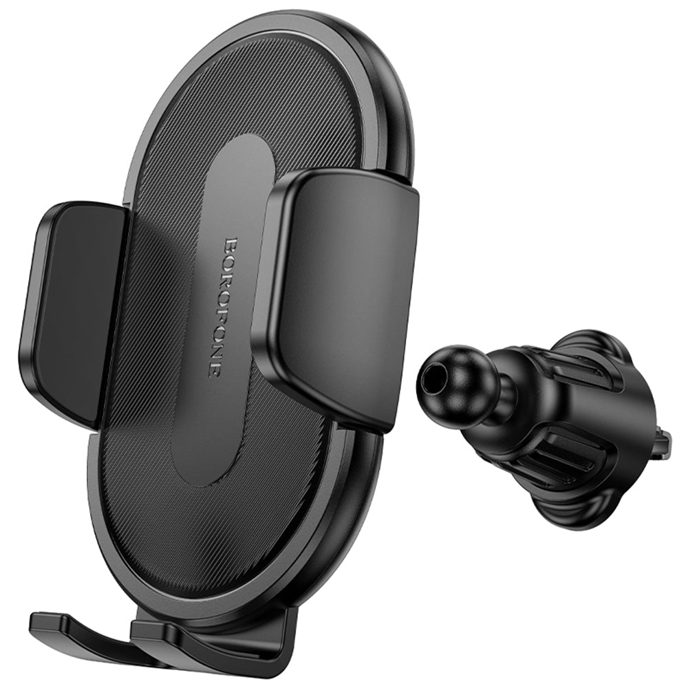 Borofone - Car Holder Rio (BH133) - for Air Vent, 360° Adjust, ABS Silicone, 4.5–7" - Black