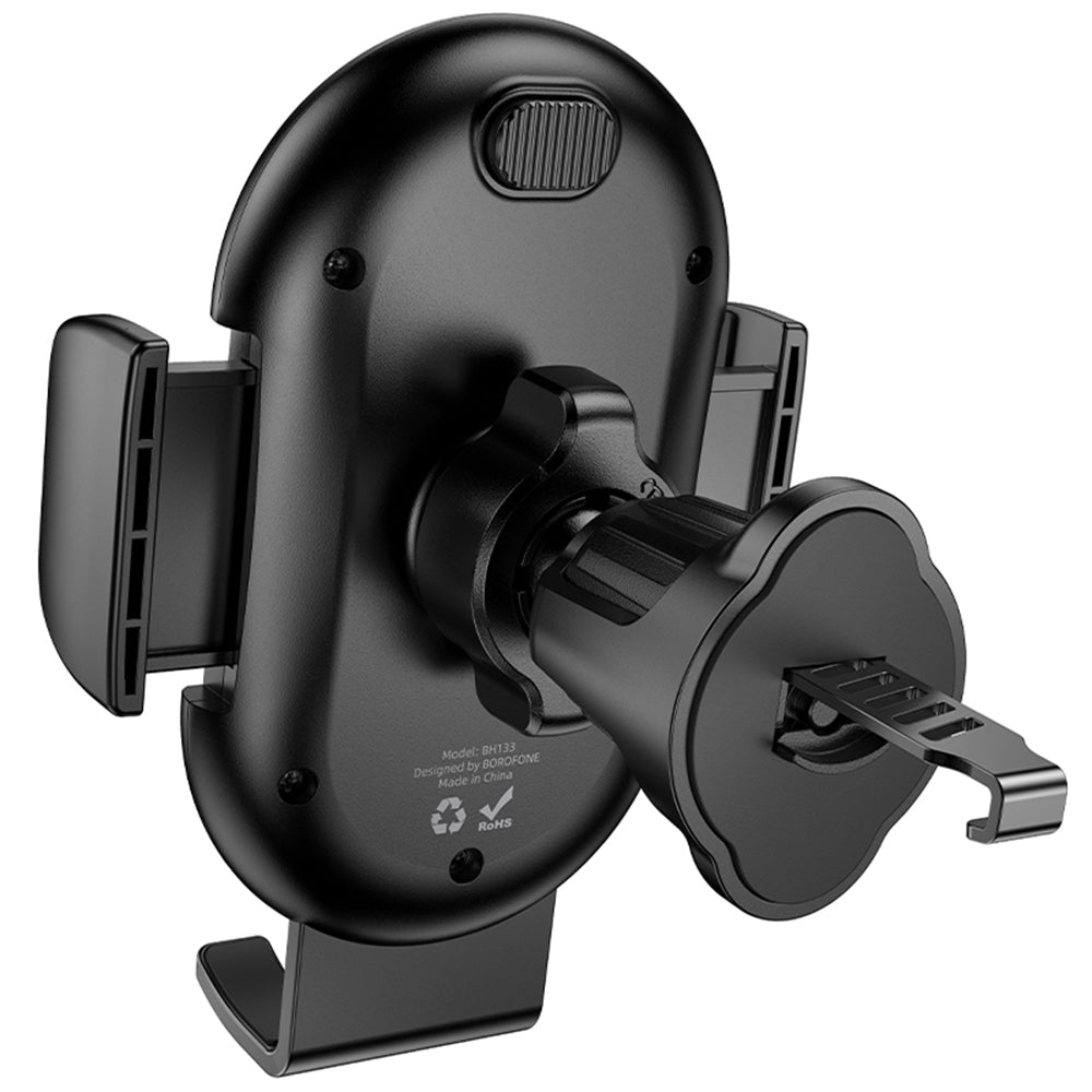 Borofone - Car Holder Rio (BH133) - for Air Vent, 360° Adjust, ABS Silicone, 4.5–7" - Black