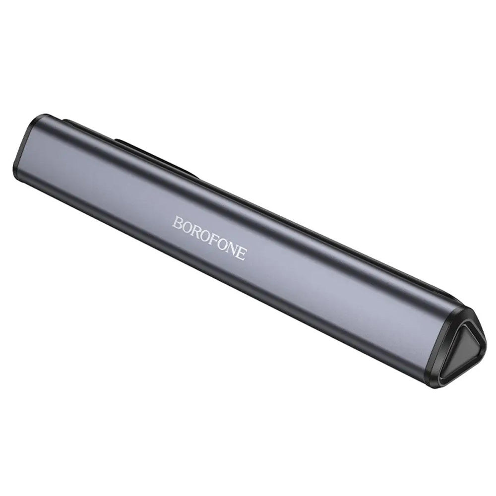 Borofone - Parking Number Ronny (FC3) - for Dashboard, Aluminum Alloy, Number Hiding - Black Metal Gray