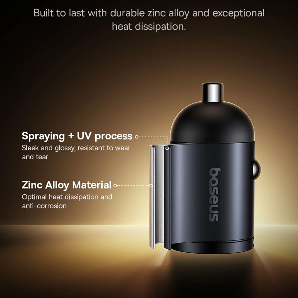 Baseus Tiny Star Mini Φορτιστής Αυτοκινήτου 30W 3.5A