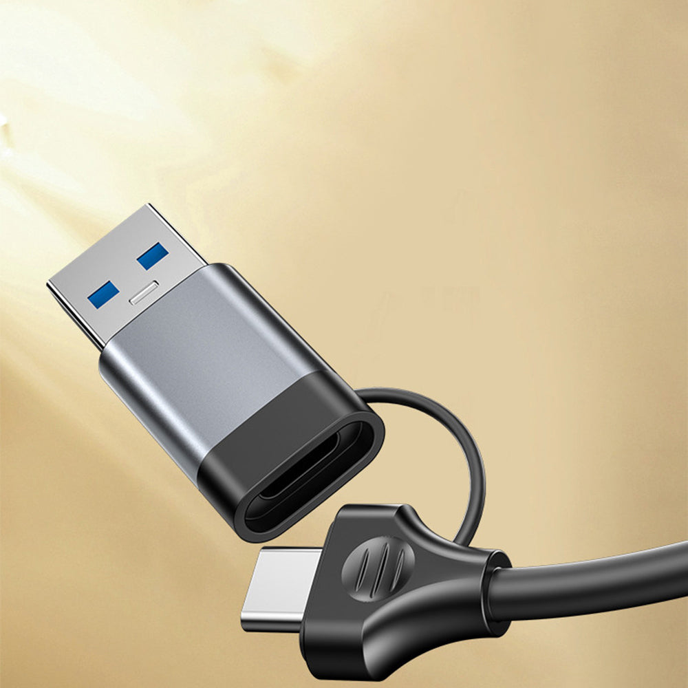 Yesido - Docking Station (HB21) - USB, Type-C to 3x USB, USB-C, RJ45 1000M, PD100W, Fast Charge, Plug & Play, 5Gbps - Gray