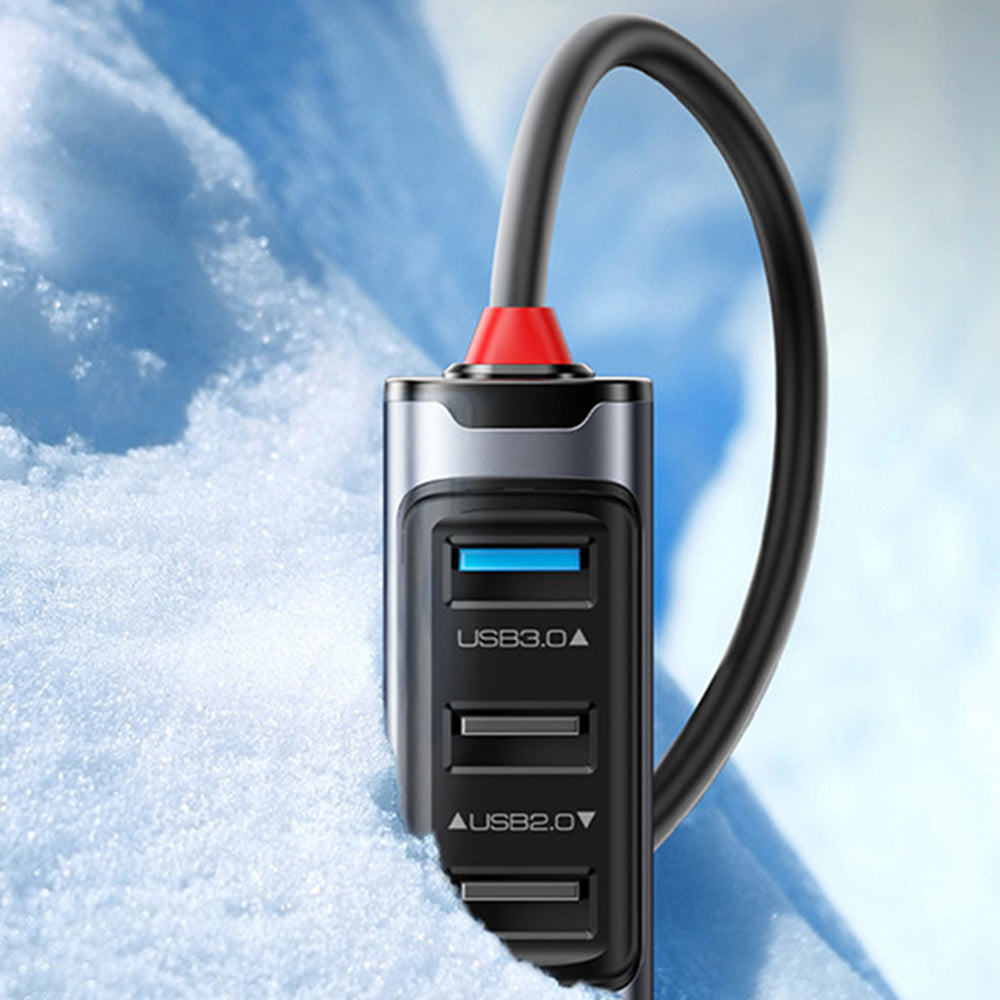 Yesido - Docking Station (HB21) - USB, Type-C to 3x USB, USB-C, RJ45 1000M, PD100W, Fast Charge, Plug & Play, 5Gbps - Gray