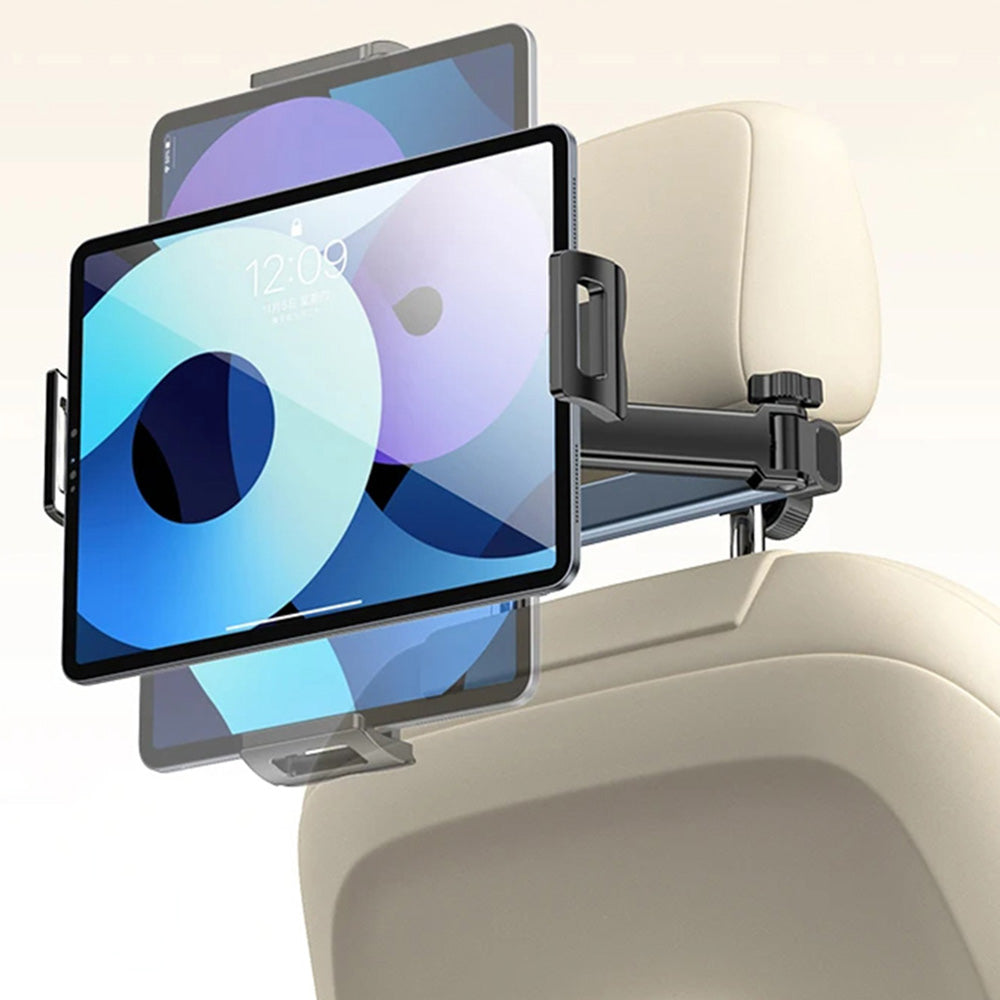 Yesido - Car Holder (C294) - for Headrest, 360, Telescopic, Extra Wide Clamping Arm, 4.7 - 13inch Devices - Black