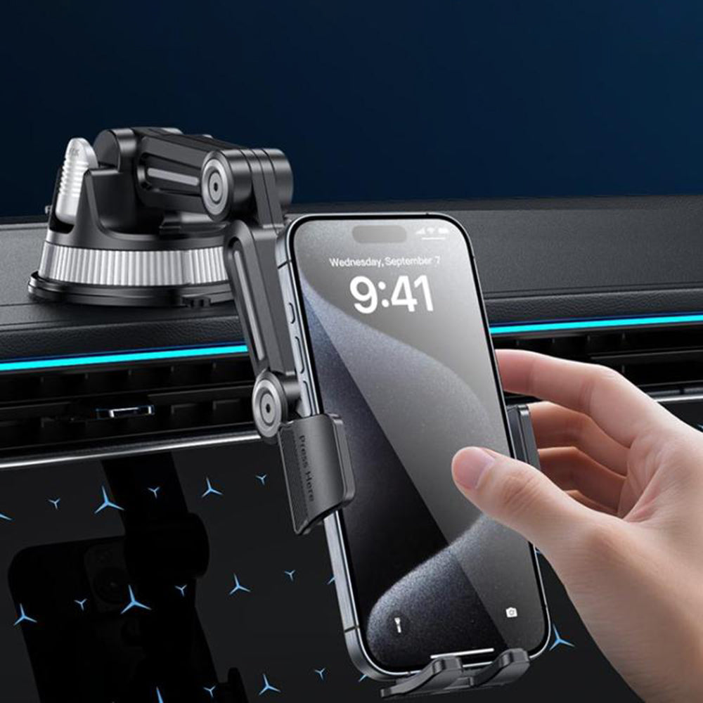 Yesido - Car Holder (C275) - for Dashboard, 1260-Degree All-Round Adjustment Design, 4.7-7.2" Phone - Black