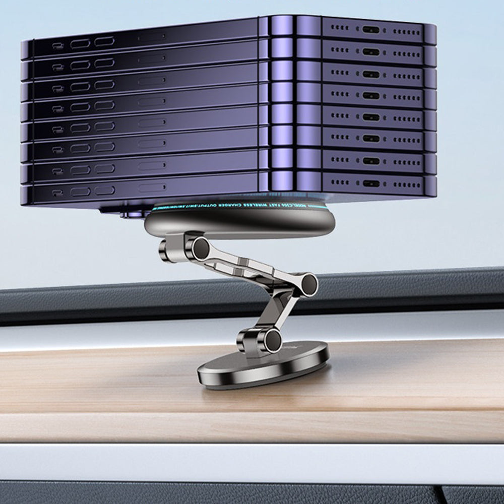 Yesido - Car Holder with Wireless Charging (C306) - for Dashboard, Anti Shake, Zinc Alloy, 15W - Black