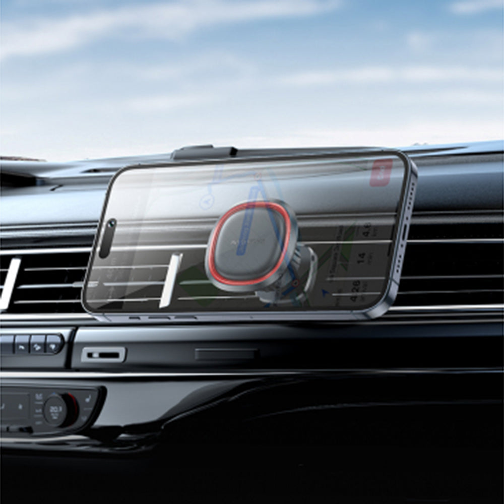 Borofone - Car Holder Roman (BH124) - Magnetic, for Air Outlet, 360° Adjust, 4.5–7 inch Phones - Black / Gray