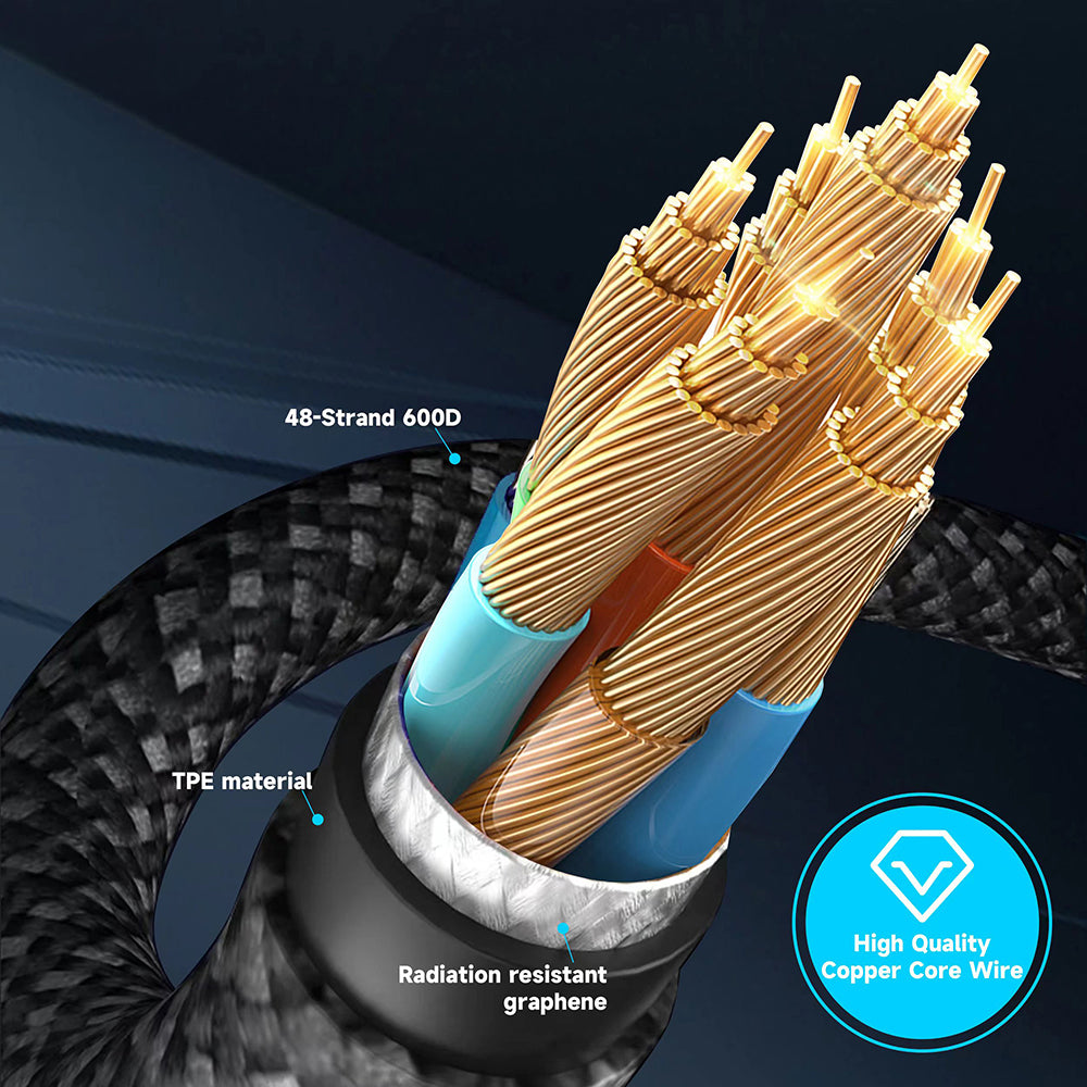 Lito - Data Cable (LD09CL) - Lightning to Type-C, 36W High Speed Charging, LED Display, 1.2m - Black