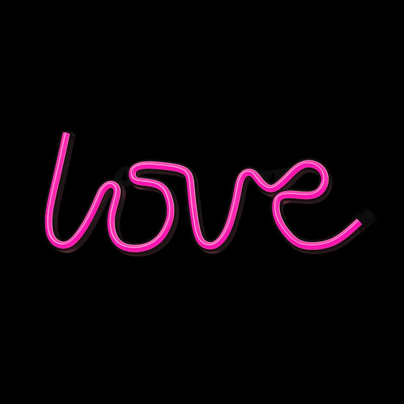 Forever Neon LED Light Love pink Bat