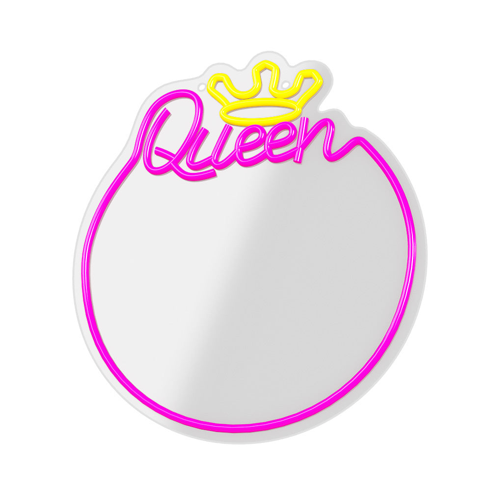 Forever Light Neon Mirror LED Sleeping Queen/Warm White Pink - Διακοσμητικός Καθρέπτης με LED Neon