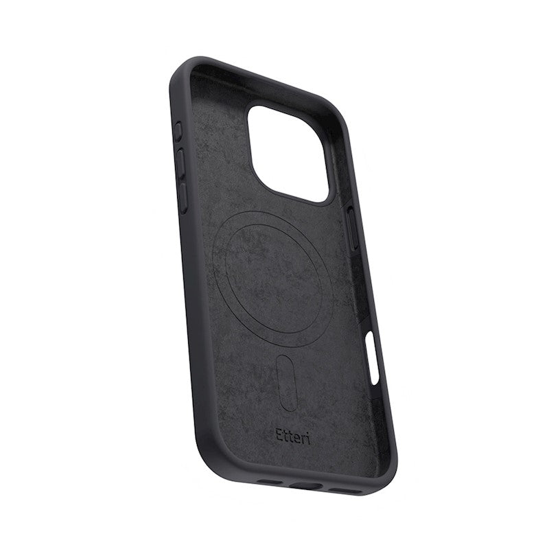 Etteri Silicone Mag case for iPhone 16 Pro Max - Θήκη προστασίας iPhone 16 Pro Max σε Μαύρο Χρώμα