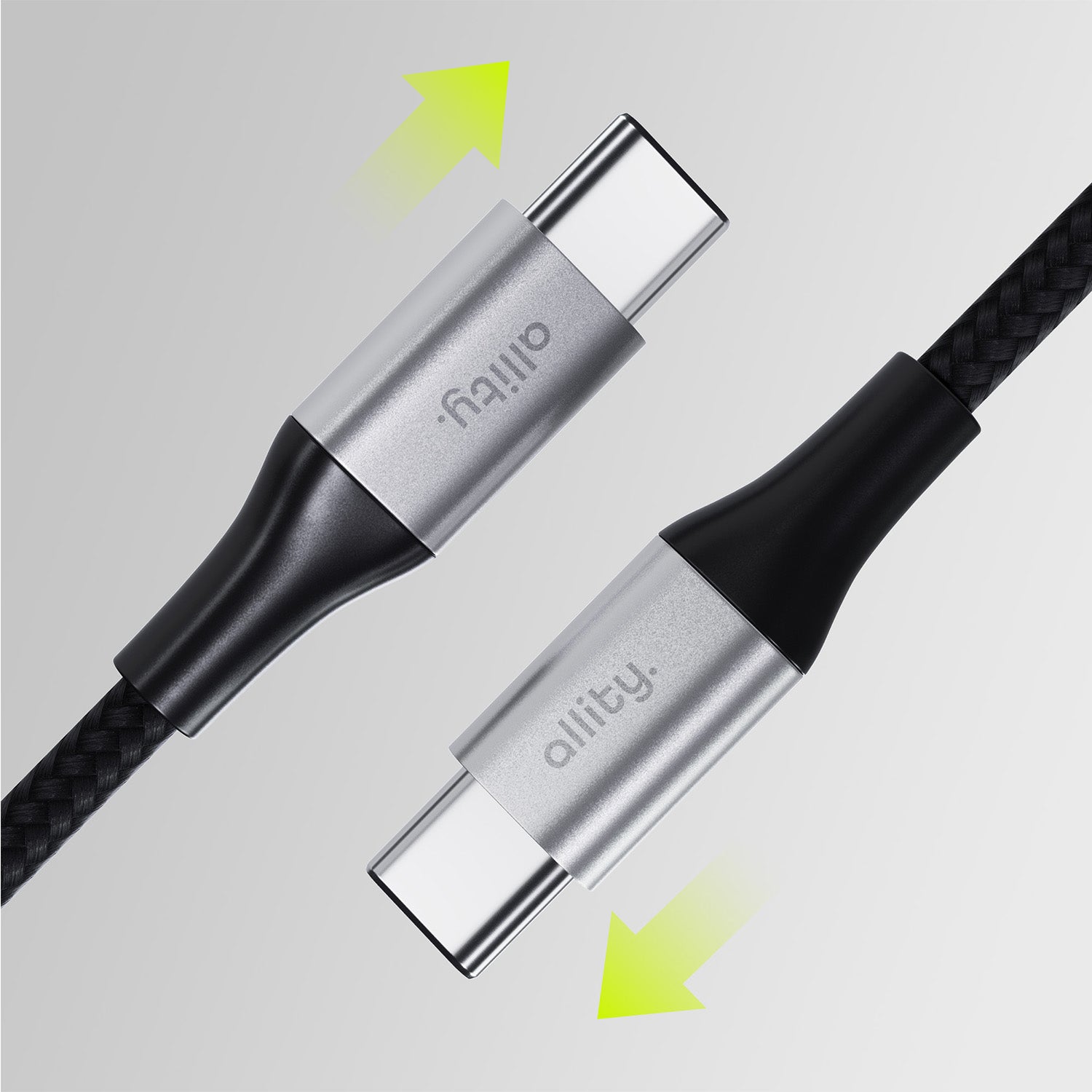 Καλώδιο Allity AUC-01 USB-c - USB-c 2,0 m 100W μαύρο